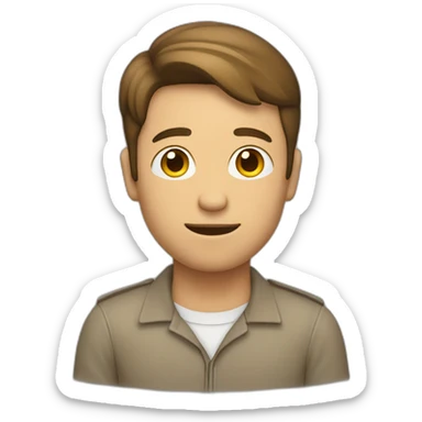 Homme qui lève la main gauche sticker