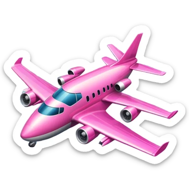 Pink plane hitting twin towers  sticker