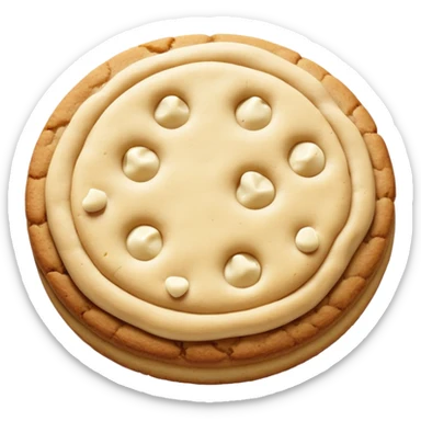 White chocolate chip cookie sticker