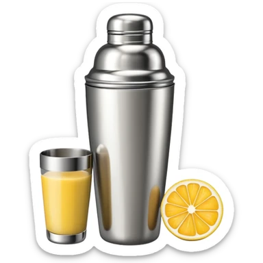 cocktail shaker sticker