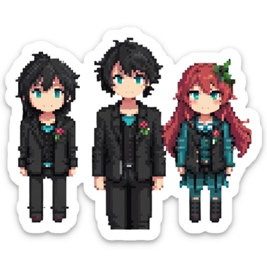 emoji combining Hiro, Miyamura, and Kanata Asai sticker