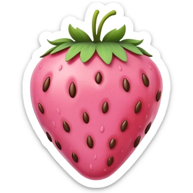 🍓i want this emoji exactly that has been dipped in pink chocolate  sticker