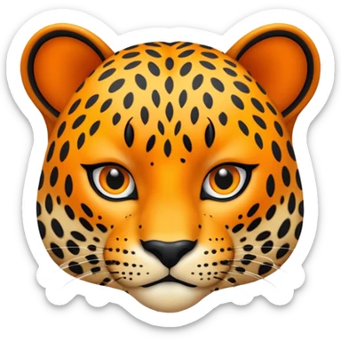 Leopard face 🐆  sticker