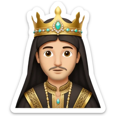 king in arab clothes   sticker
