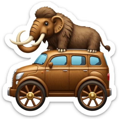 Mammoth car sticker