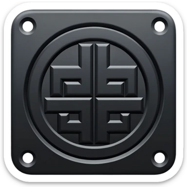 45⁰ rotating swastika sticker