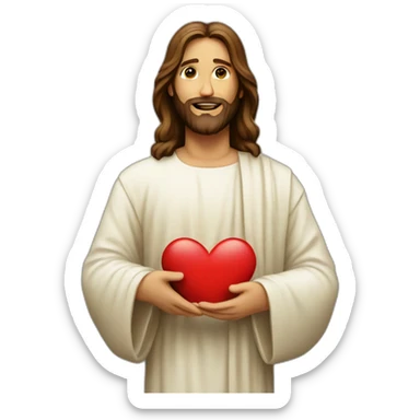 Jesus And heart sticker