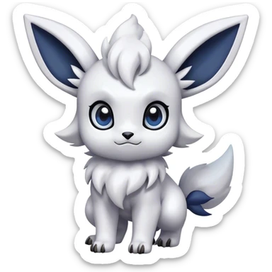 Epic Shiny Cool Cute Kawaii Eevee-Absol-Pokemon Full Body sticker