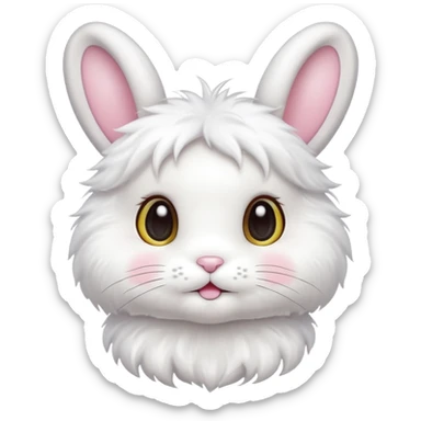 bunny, cute kawaii style sticker