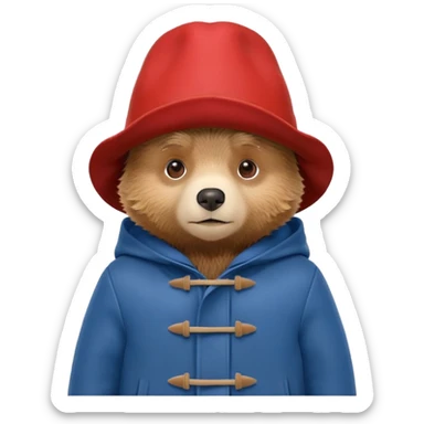 Paddington bear sticker