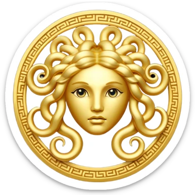Medusa Versace logo sticker