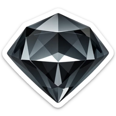 56 karat black diamond crystal sticker