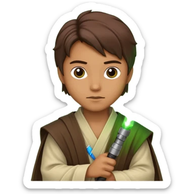 Ios 18, starwars green lightsaber jedi  sticker