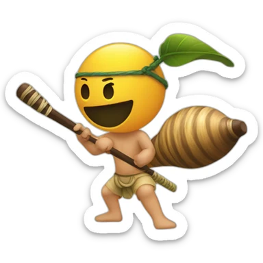 berimbau capoeira sticker