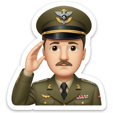 Adolf Hitler saluting  sticker