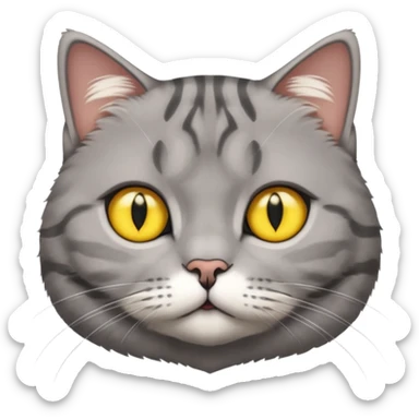 British shorthair cat sticker
