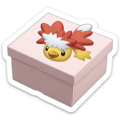 Pokemon Delibird Badge Winter Slowflake GiftBox 2023 sticker