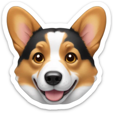 Tri-colored-corgi sticker