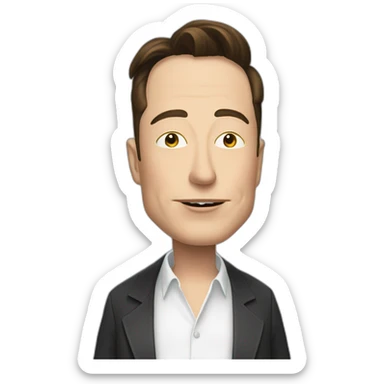 elon musk doing drugs, for educational purposes only, inclusiveness and positive, LGTBQ+ sticker