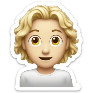 scanning with eyes sticker