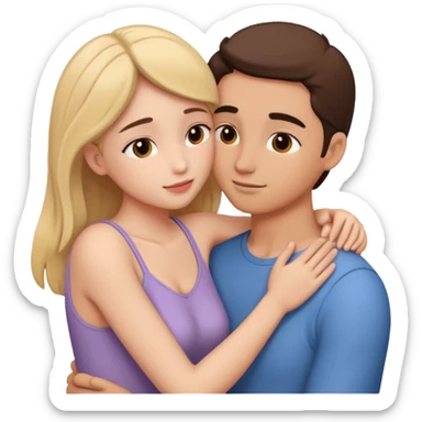 intimate moment between lovers sticker