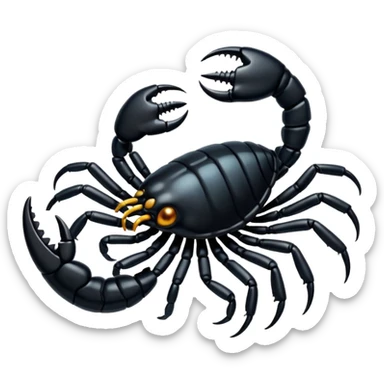 Black coloured scorpio emoji,so that I could copy and paste on my bio sticker