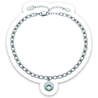 Y2K Tiffany silver choker sticker