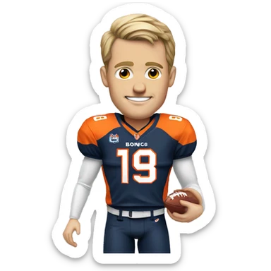 Bo Nix Broncos quarterback  sticker