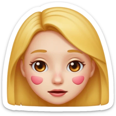 girl emoji with pimple sticker