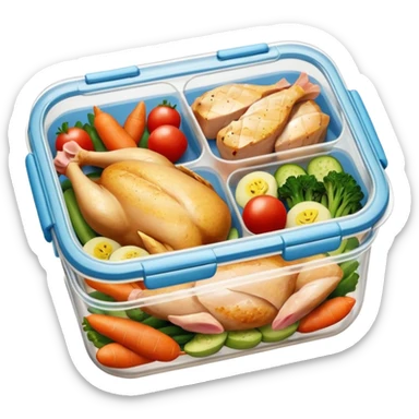 "mister energy" is a chain store selling healthy food, such as chicken, pork, or fish with vegetables.
create a logo without a person for this.
it's basically a lunch box iwth a clear lid on top sticker