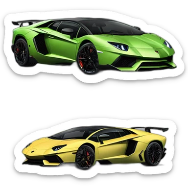 Lamborghini aventador SVJ  sticker