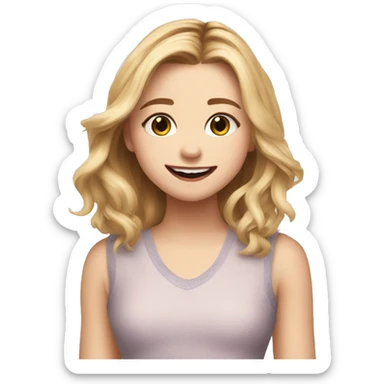 Chloe grace moretz happy sticker