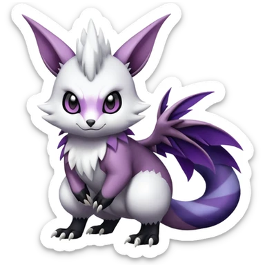 Shiny Furret-Absol-Noivern-Hybrid (Full body) sticker