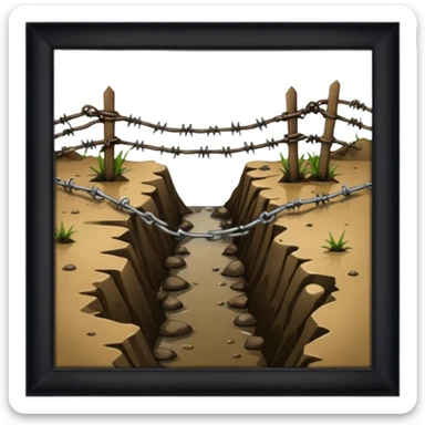 world war one, dirty trenches sticker