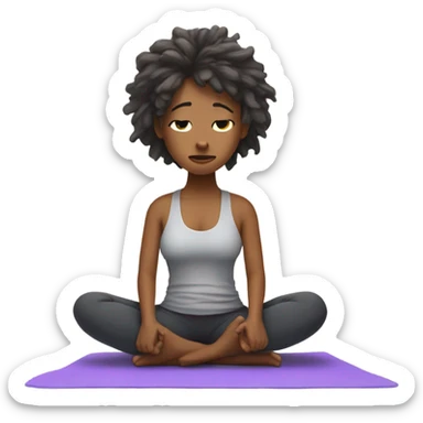 Hot yoga hungover  sticker