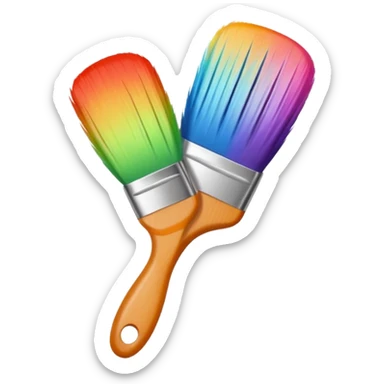 hair dye brush sticker