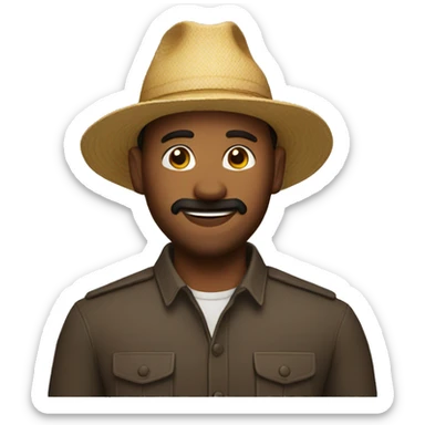 man with cumin  sticker