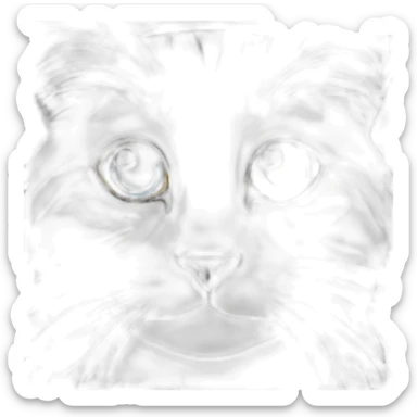 blue-tabby-norwegian-forest-cat- sticker