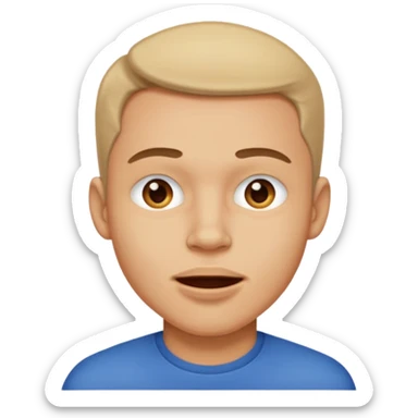 Make a guy mewing sticker