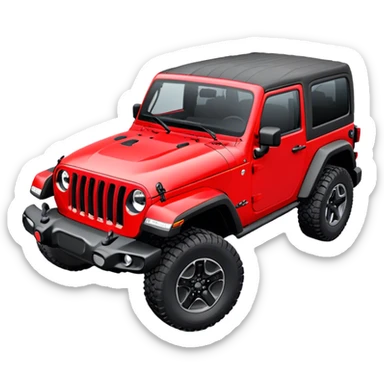 Jeep Wrangler - Jeep (Model Year: 2022) (Iconic colour: Red) sticker