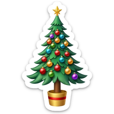 tall christmas tree sticker
