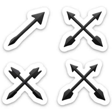 Minimalistic emojis for notebooks and notes (dots, laconic arrows) and more sticker