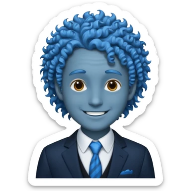 ethereal-pastel-transparent-translucent-gorgeous-spectral-dark-greyish-blue-whitish-gloomy-man-with-blue-curly-hair-with-a-beautiful-black-suit sticker