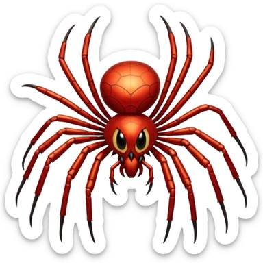Combine a spider with a rooster (cock) sticker