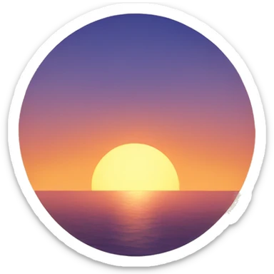 Sol atardecer  sticker