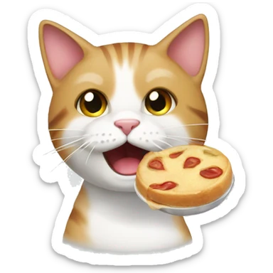 A raly hungry cat sticker
