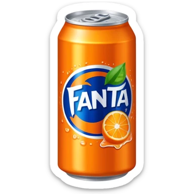 a bright orange Fenta can sticker