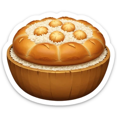 bread and rice sticker