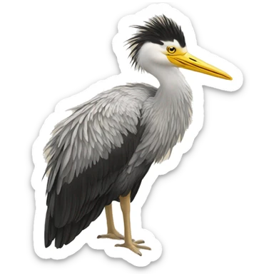 Jolie Autruche la tête dans le sable sticker