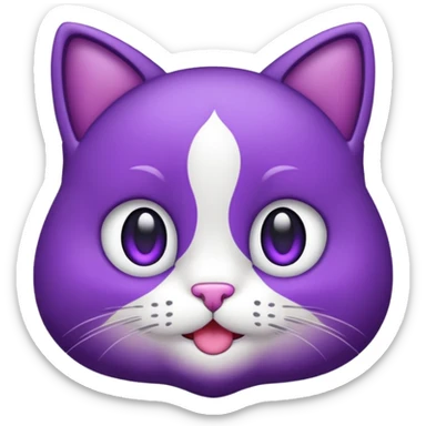 faça um gatinho roxo de emoji para eu copiar sticker